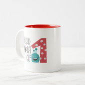 Proud Mama van One Tweekleurige Koffiemok (Voorkant links)
