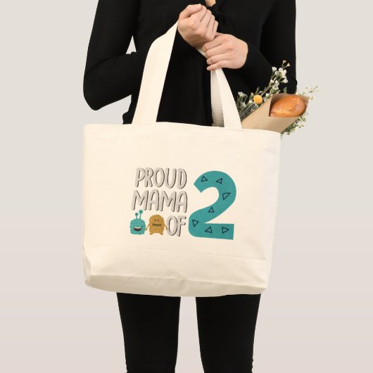 Proud Mama van Two Canvas tas (Voorkant (product))