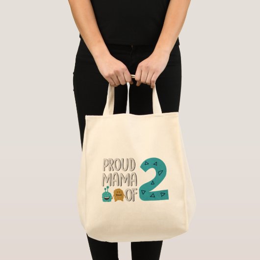 Proud Mama van Two Canvas tas (Voorkant (product))