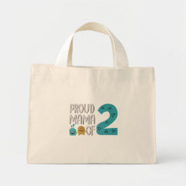 Proud Mama van Two Mini Tote Bag