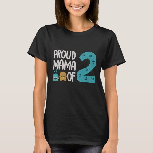 Proud Mama van Two T-shirt (Voorkant)