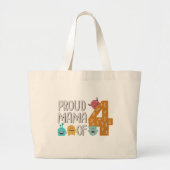Proud Mama van Vier Grote Tote Bag (Voorkant)