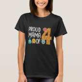 Proud Mama van Vier T-shirt (Voorkant)