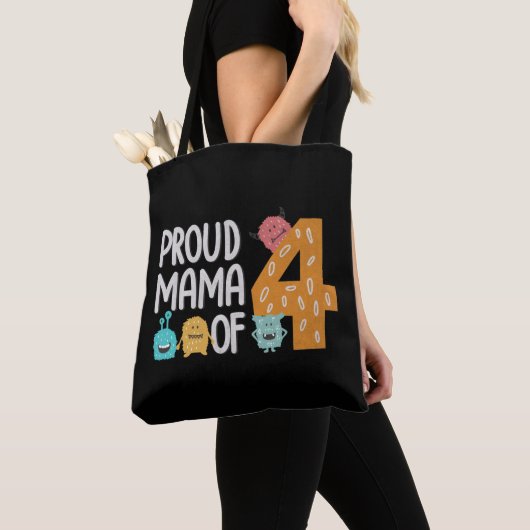 Proud Mama van Vier Tote Bag (Dichtbij)