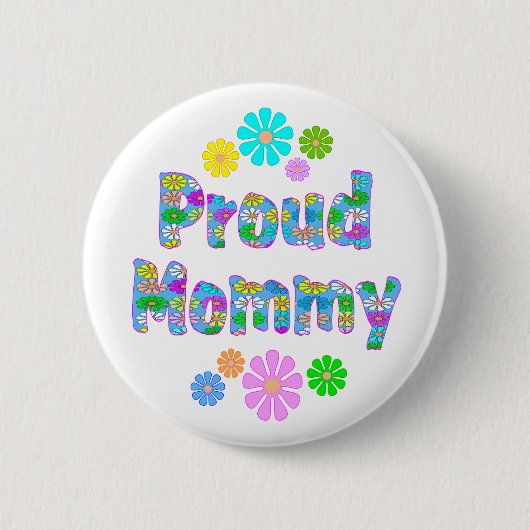 Proud mammie ronde button 5,7 cm (Voorkant)