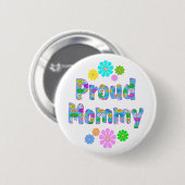 Proud mammie ronde button 5,7 cm (Voorkant /achterkant)