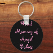 Proud mammie van Angel Babies Sleutelhanger (Voorkant)