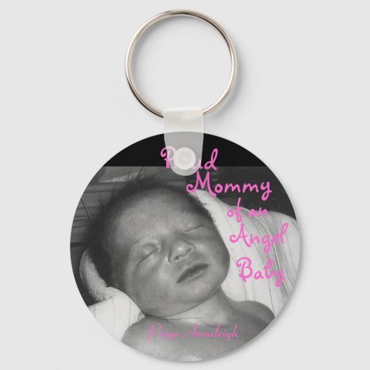 Proud mammie van een Angel Baby Sleutelhanger (Voorkant)