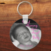 Proud mammie van een Angel Baby Sleutelhanger (Voorkant)