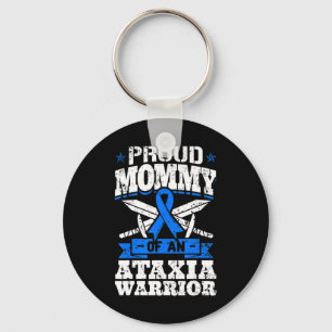 Proud mammie van een Ataxia Warrior Awareness Ribb Sleutelhanger