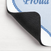 Proud mammousepad, blauw muismat (Hoek)