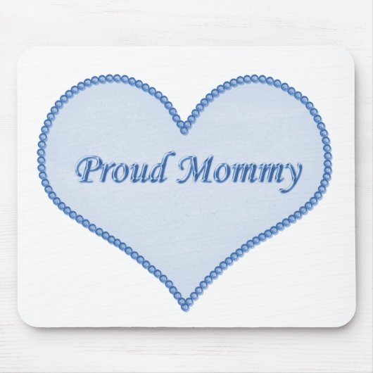 Proud mammousepad, blauw muismat (Voorkant)