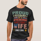 Proud-man van een vrijmakende Geweldige vrouw-man T-shirt (Voorkant)