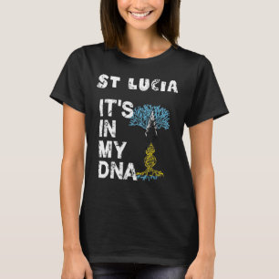 Proud Mannen Women National dna Strand St Lucia Fl T-shirt