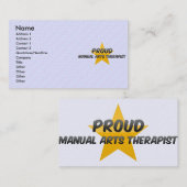 Proud Manual Arts Therapist Visitekaartje (Voorkant / Achterkant)