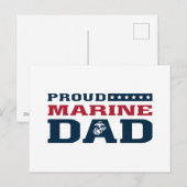 Proud Marine Dad Feestdagenkaart (Voorkant / Achterkant)