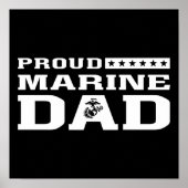 Proud Marine Dad Poster (Voorkant)