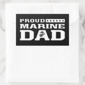 Proud Marine Dad Rechthoekige Sticker (Tas)