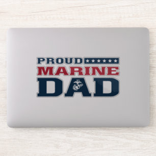 Proud Marine Dad Sticker