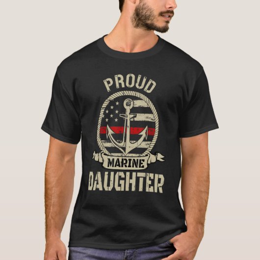 Proud Marine Daughter T-shirt (Voorkant)