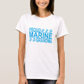 PROUD MARINE GRANDMA ..png T-shirt (Voorkant)