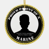 Proud Marine Parent Keramisch Ornament (Voorkant)