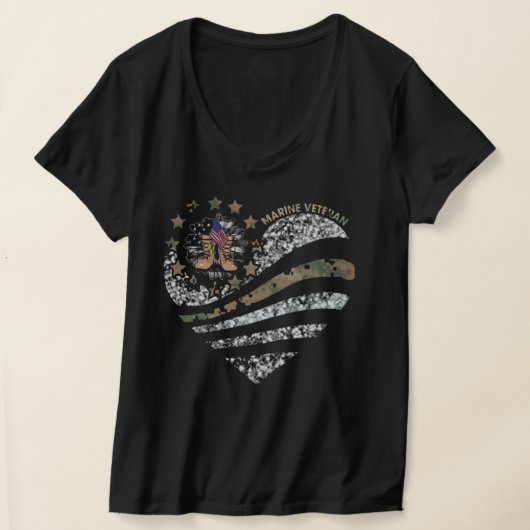 PROUD MARINE VETERAN T-SHIRT (Laagn)