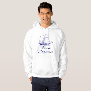 Proud Maritimer Hoodie nautisch zeilschip