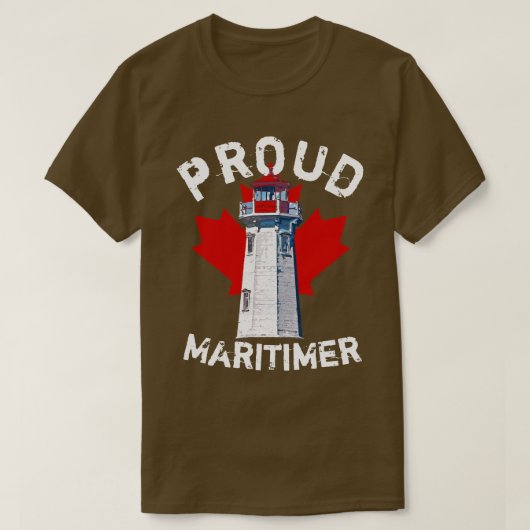 Proud Maritimer shirt Nova Scotia peggy's cove (Design voorkant)