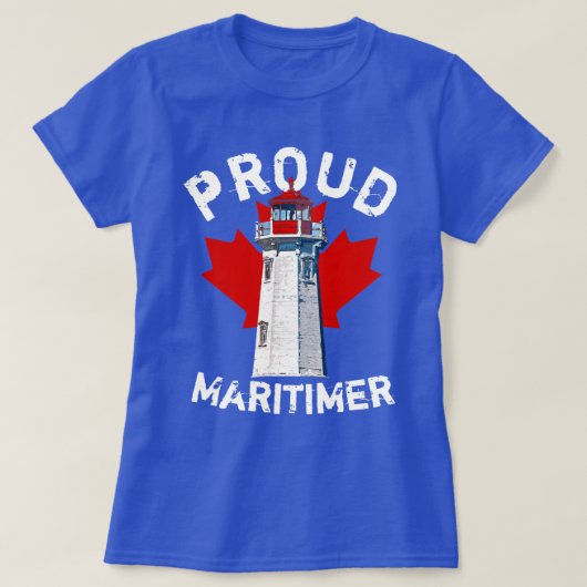 Proud Maritimer shirt Nova Scotia peggy's cove (Design voorkant)