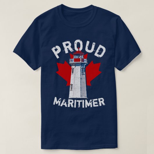 Proud Maritimer shirt Nova Scotia peggy's cove (Design voorkant)