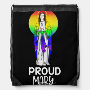 Proud Mary Rainbow Flag LGBT Gay Pride Support Trekkoord Rugzakje