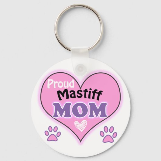 Proud Mastiff mama Sleutelhanger (Voorkant)