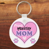 Proud Mastiff mama Sleutelhanger (Voorkant)