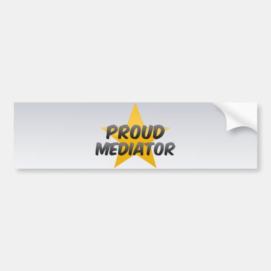 Proud Mediator Bumpersticker (Voorkant)