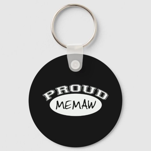 Proud Memaw (wit) Sleutelhanger (Voorkant)