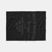 Proud Member Of Just Resting My Eyes Club Dad Fath Fleece Deken (Voorkant (Horizontaal))