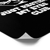 Proud Member Of Just Resting My Eyes Club Dad Fath Poster (Hoek)