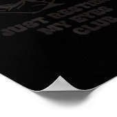 Proud Member Of Just Resting My Eyes Club Dad Fath Poster (Hoek)