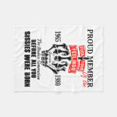 Proud Member Of The 1965-1980 Generation X Bad Gen Fleece Deken (Voorkant (Horizontaal))