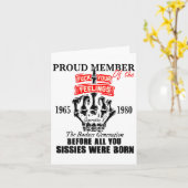 Proud Member Of The 1965-1980 Generation X Bad Gen Kaart (Gele Bloem)