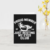 Proud Member Of The Just Resting My Eyes Club Fath Kaart (Gele Bloem)