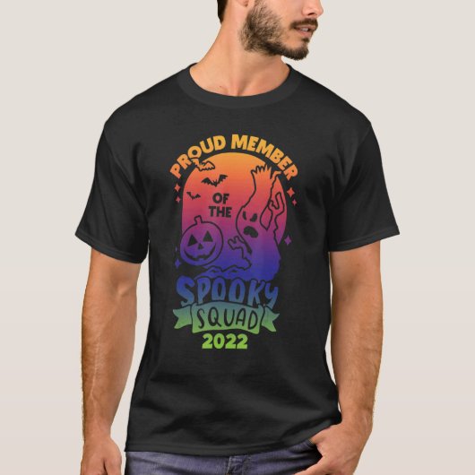 Proud Member of the Spooky Squad 2022 Happy Hallow T-shirt (Voorkant)