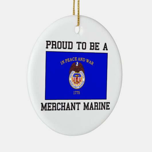 Proud Merchant Marine Keramisch Ornament (Rechts)