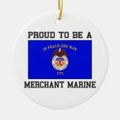 Proud Merchant Marine Keramisch Ornament (Voorkant)