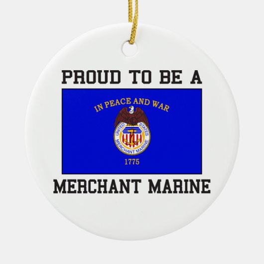 Proud Merchant Marine Keramisch Ornament (Voorkant)