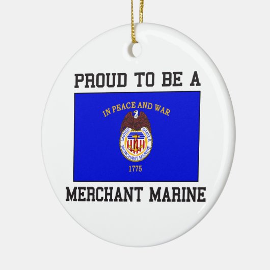 Proud Merchant Marine Keramisch Ornament (Links)