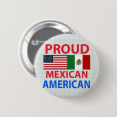 Proud Mexicaans Amerikaans Ronde Button 5,7 Cm (Voorkant /achterkant)