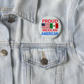 Proud Mexicaans Amerikaans Ronde Button 5,7 Cm (In situ)