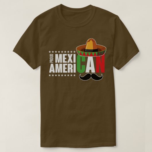 Proud Mexicaans Amerikaans T-shirt (Design voorkant)